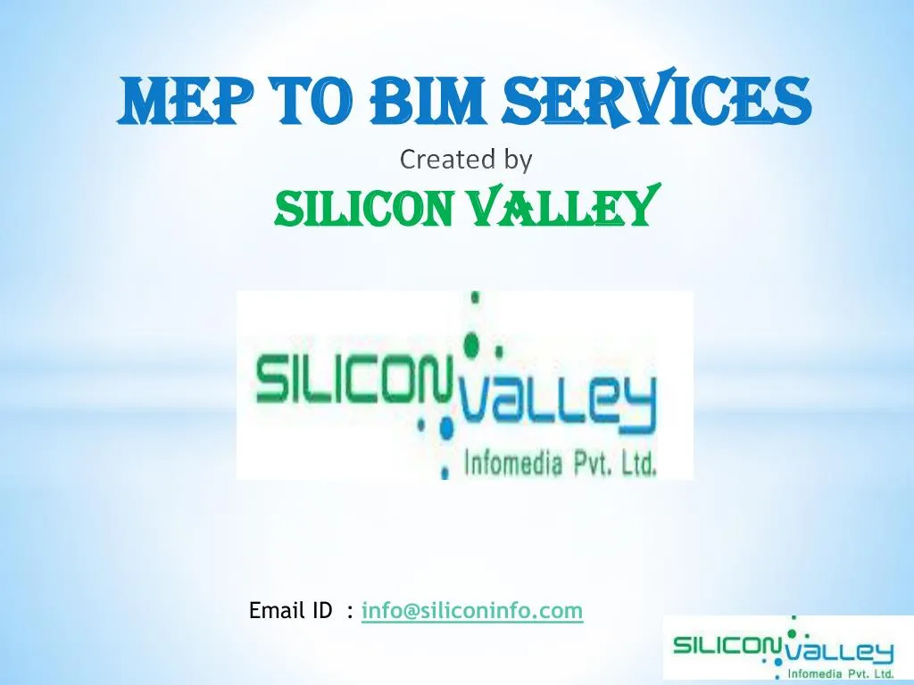 mep to bim services created by s ilicon v alley