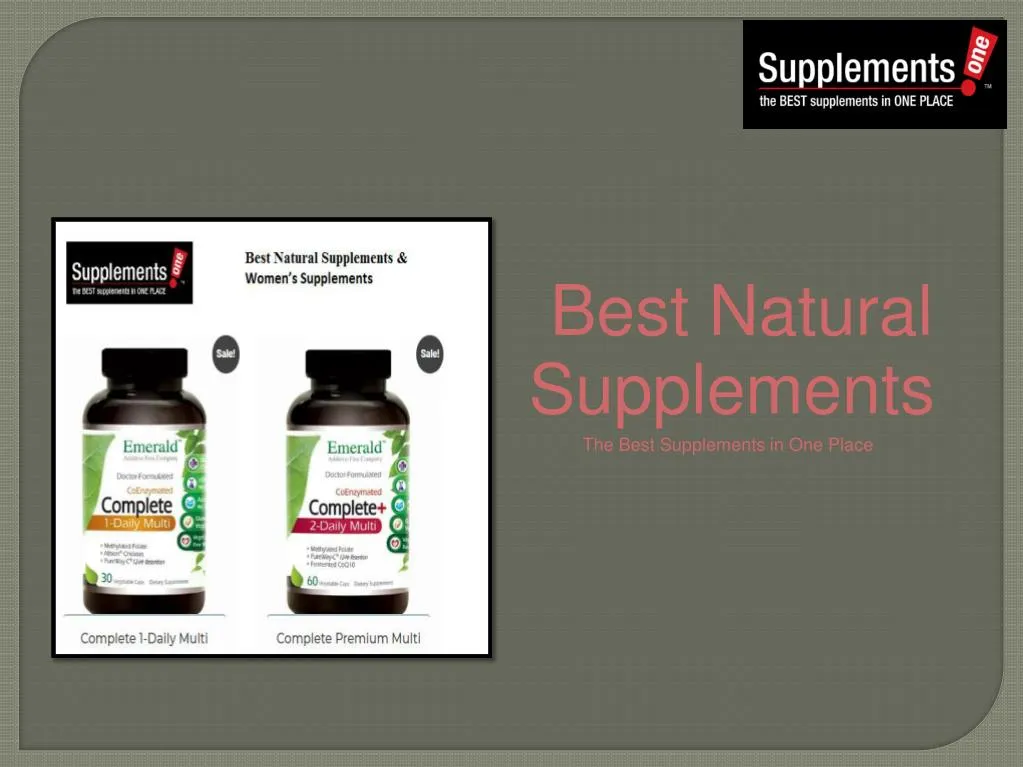 best natural supplements