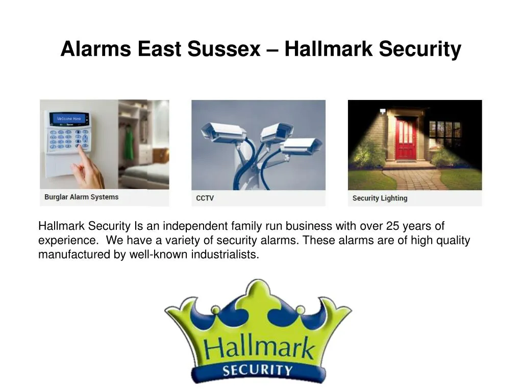 alarms east sussex hallmark security