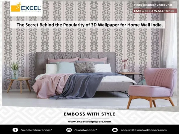 The Secret Behind the Popularity of 3D Wallpaper for Home Wall India.