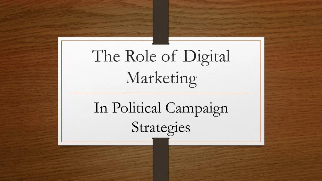 the role of digital marketing