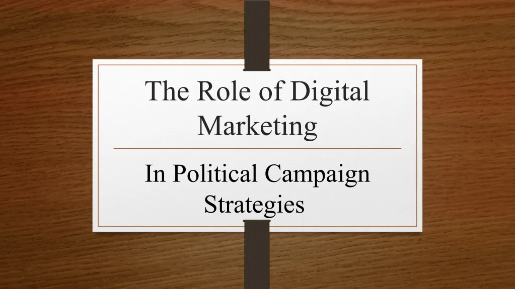 the role of digital marketing
