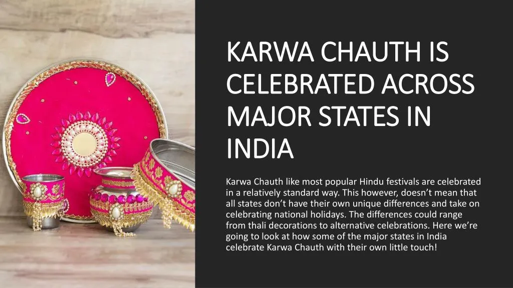 karwa chauth is celebrated across major states in india