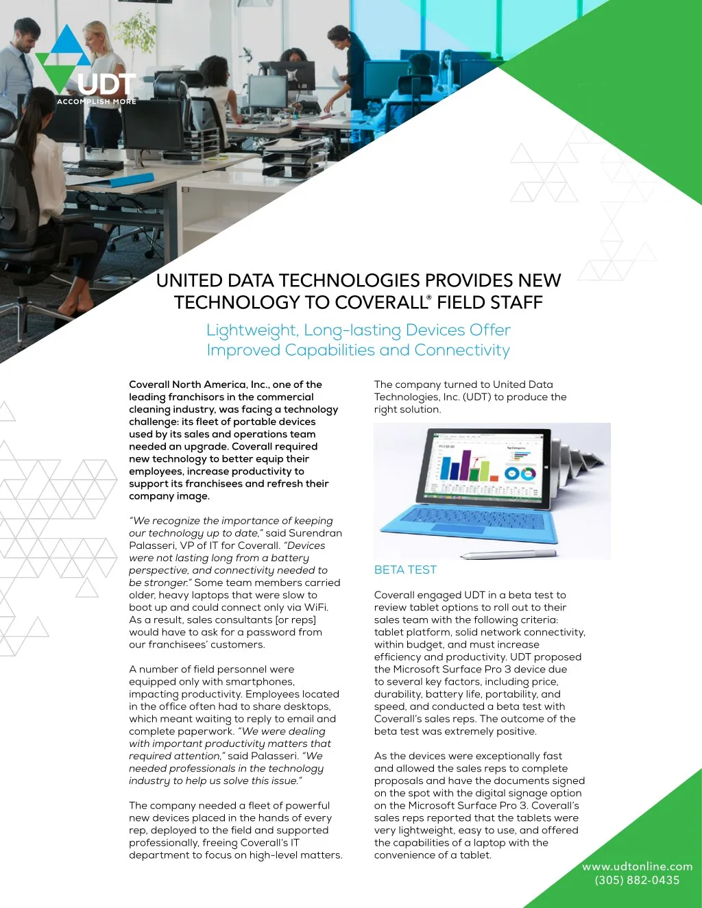 united data technologies provides new technology