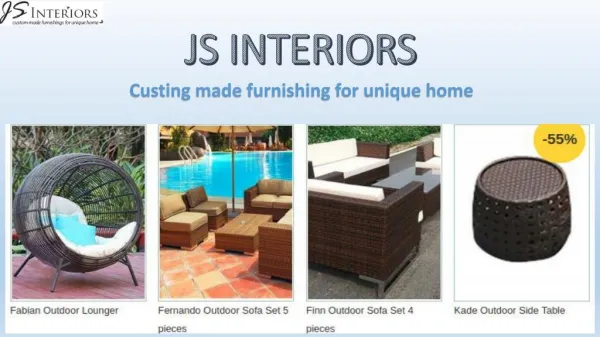 Strong and durable furniture of JS Interiors Ltd