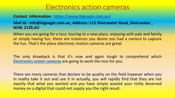 Best Ways You Can Grow Your business Using Electronics action cameras