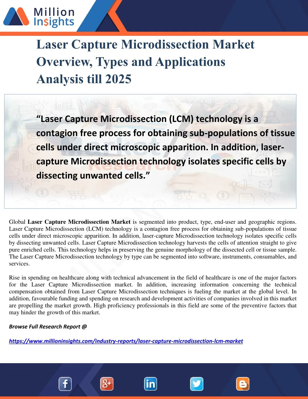 laser capture microdissection market overview