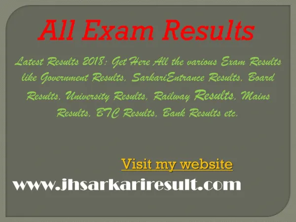 all exam results