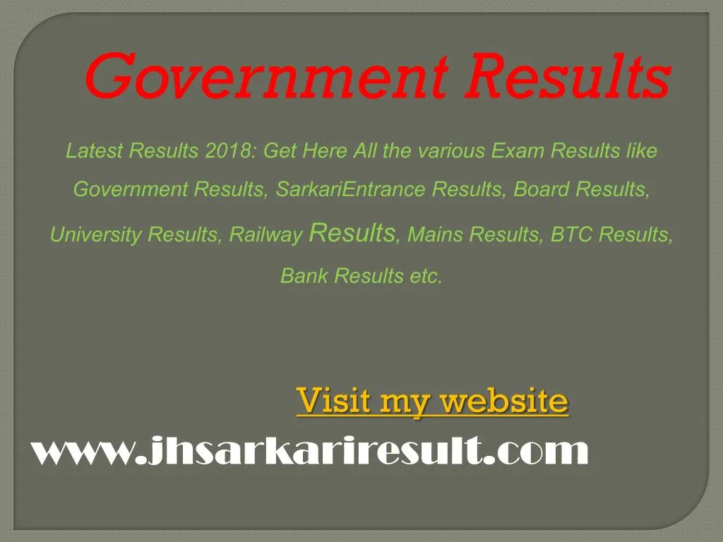 government results