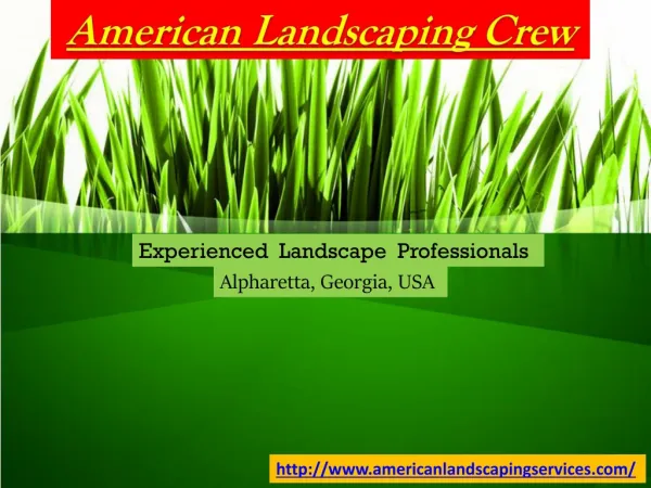 Proficient And Specialized Atlanta Landscaping Services