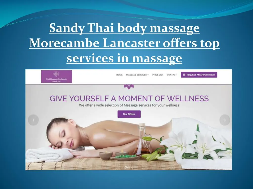 sandy thai body massage morecambe lancaster