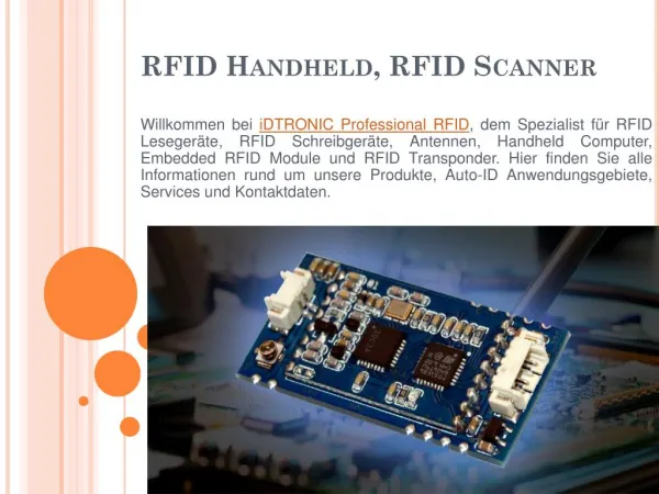 RFID Handheld, RFID Scanner