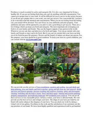 Lawn Care Annapolis MD - slide 1