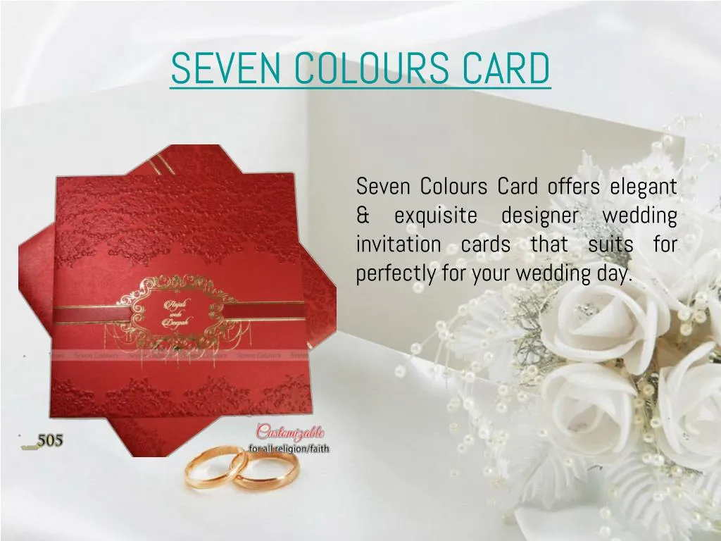 seven colours card