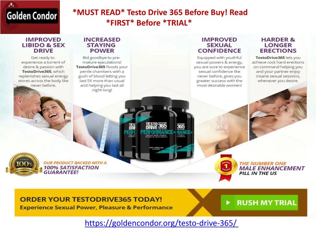 must read testo drive 365 before buy read first