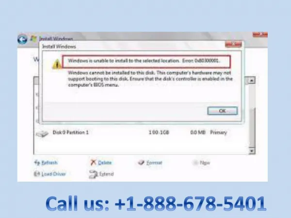 Dial 1-888-678-5401 Methods to Fix Windows 7 Installation Error