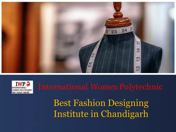 Fashion Designing Institute in Chandigarh