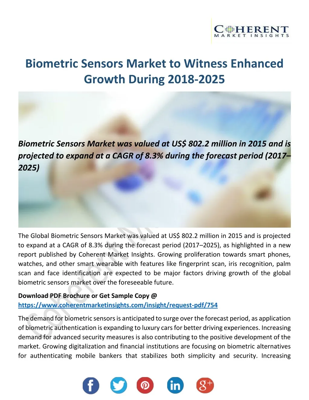biometric sensors market to witness enhanced