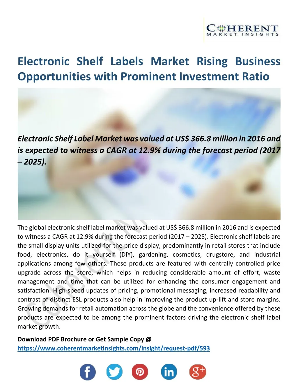 electronic shelf labels market rising business