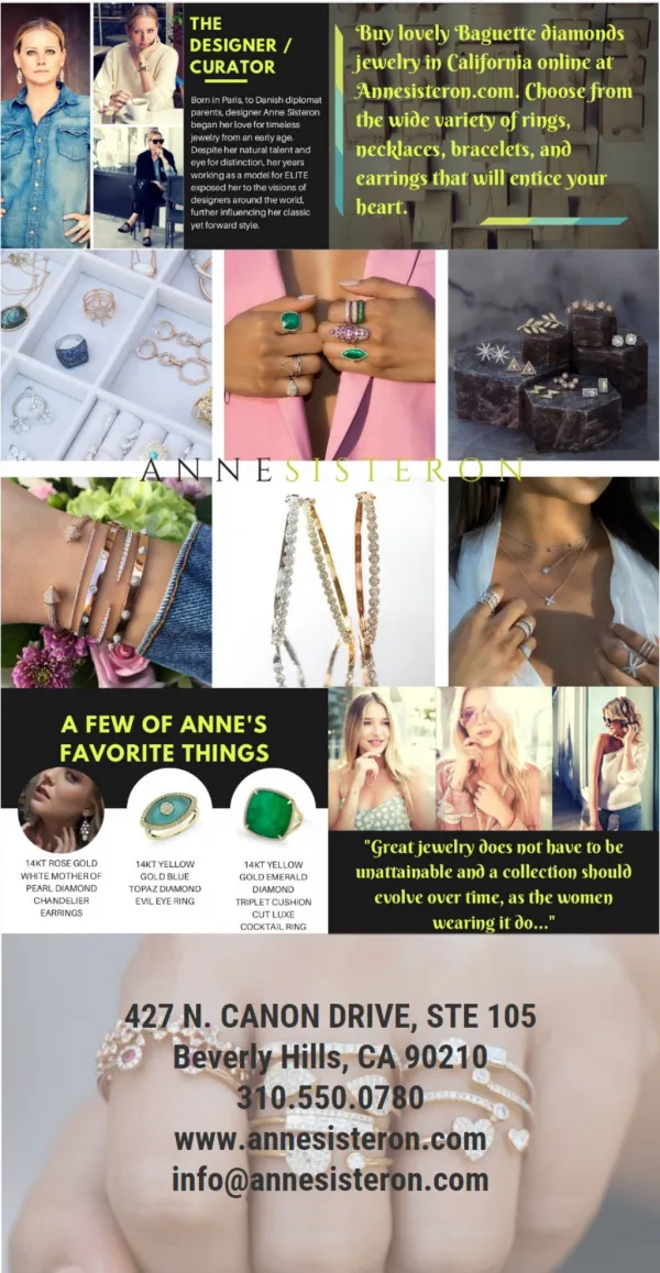Anne Sisteron Fine Jewelry Collection