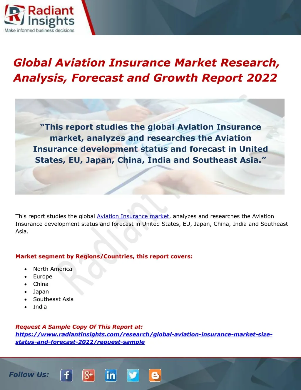 global aviation insurance market research