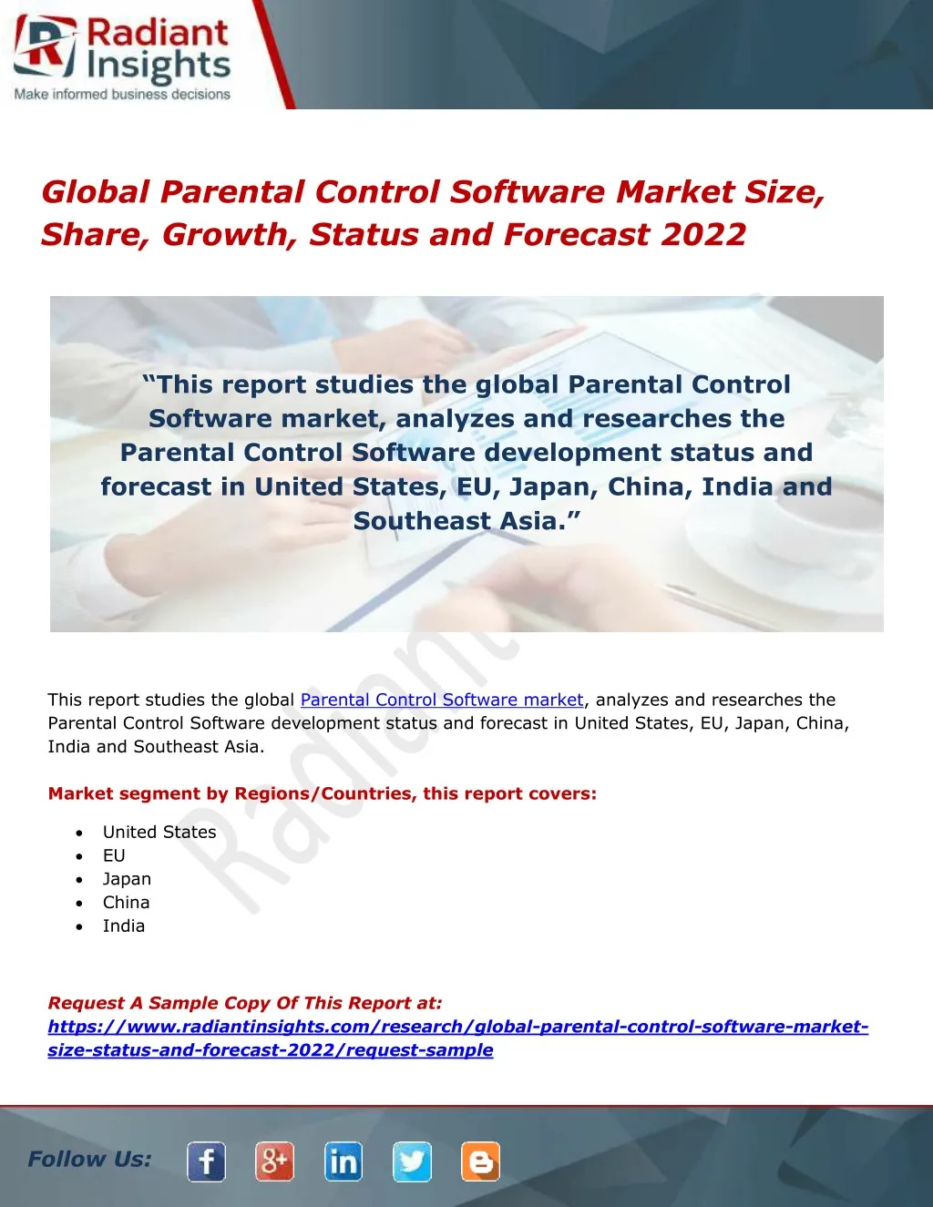 global parental control software market size