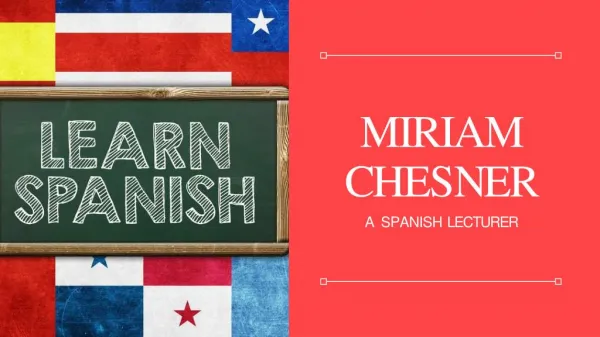 Miriam Chesner NJ a Spanish Trainer