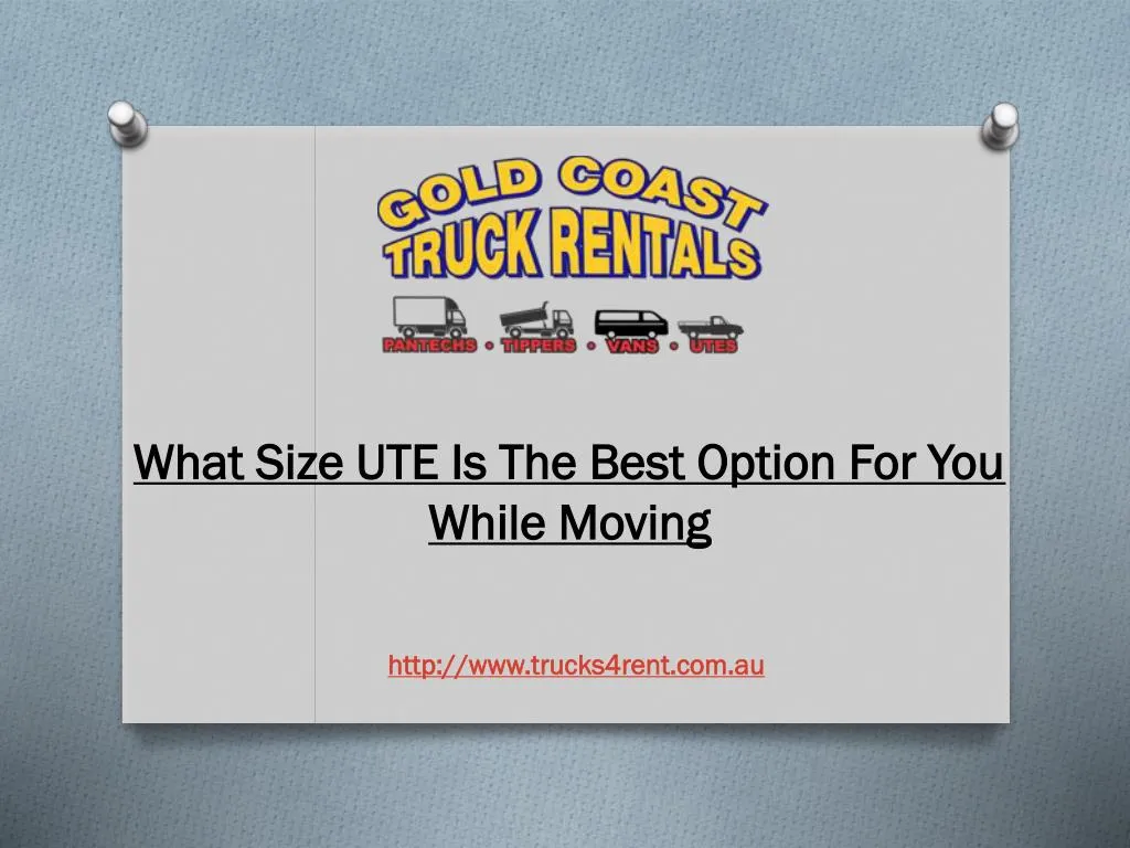 what size ute is the best option for you while
