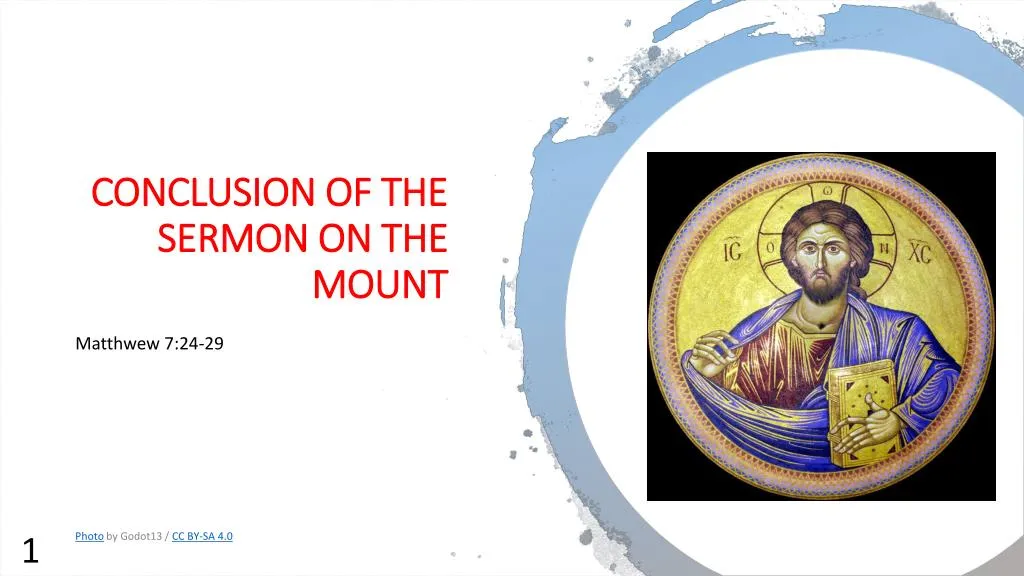 conclusion of the sermon on the mount
