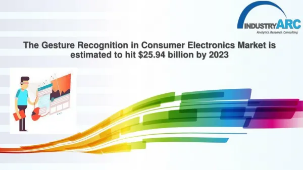 The Gesture Recognition in Consumer Electronics Market is estimated to hit $25.94 billion by 2023