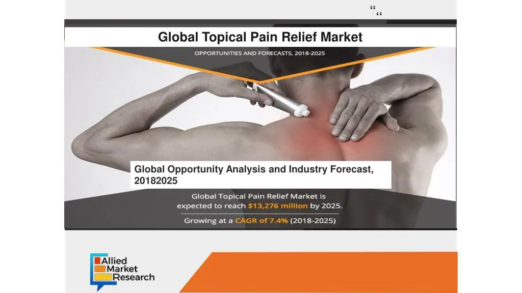 global topical pain relief market