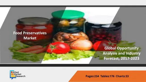 Food Preservatives Market Global Opportunity Analysis and Industry Forecast For 2017-2023