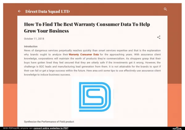 How To Find The Best Warranty Consumer Data To Help Grow Your Business