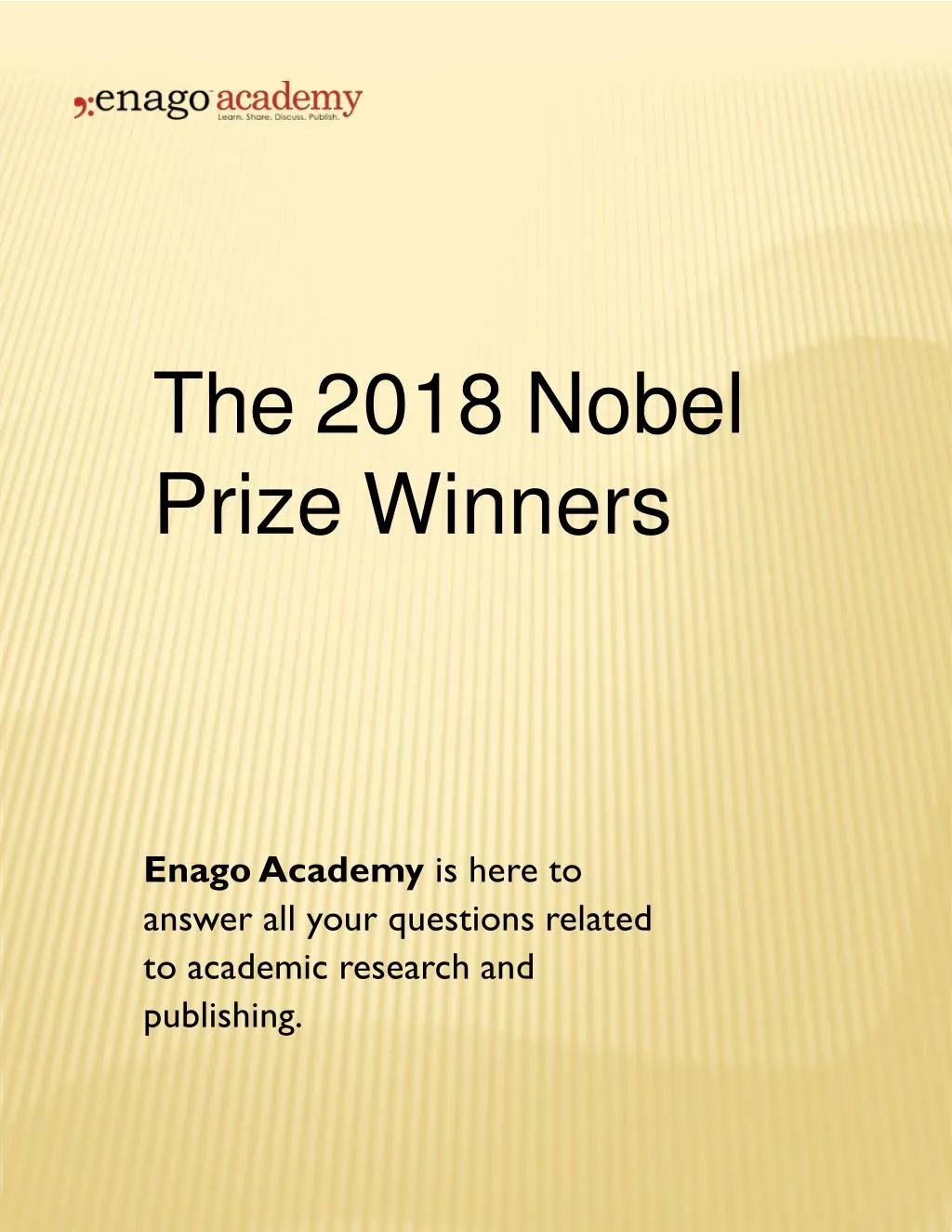 the 2018 nobel prize winners