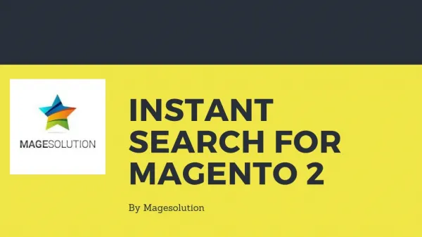 Instant Search Extension for Magento 2