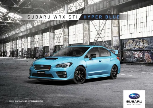 Subaru WRX STI Hyper Blue Edition