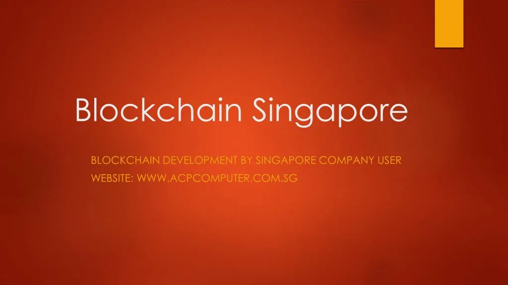 blockchain singapore