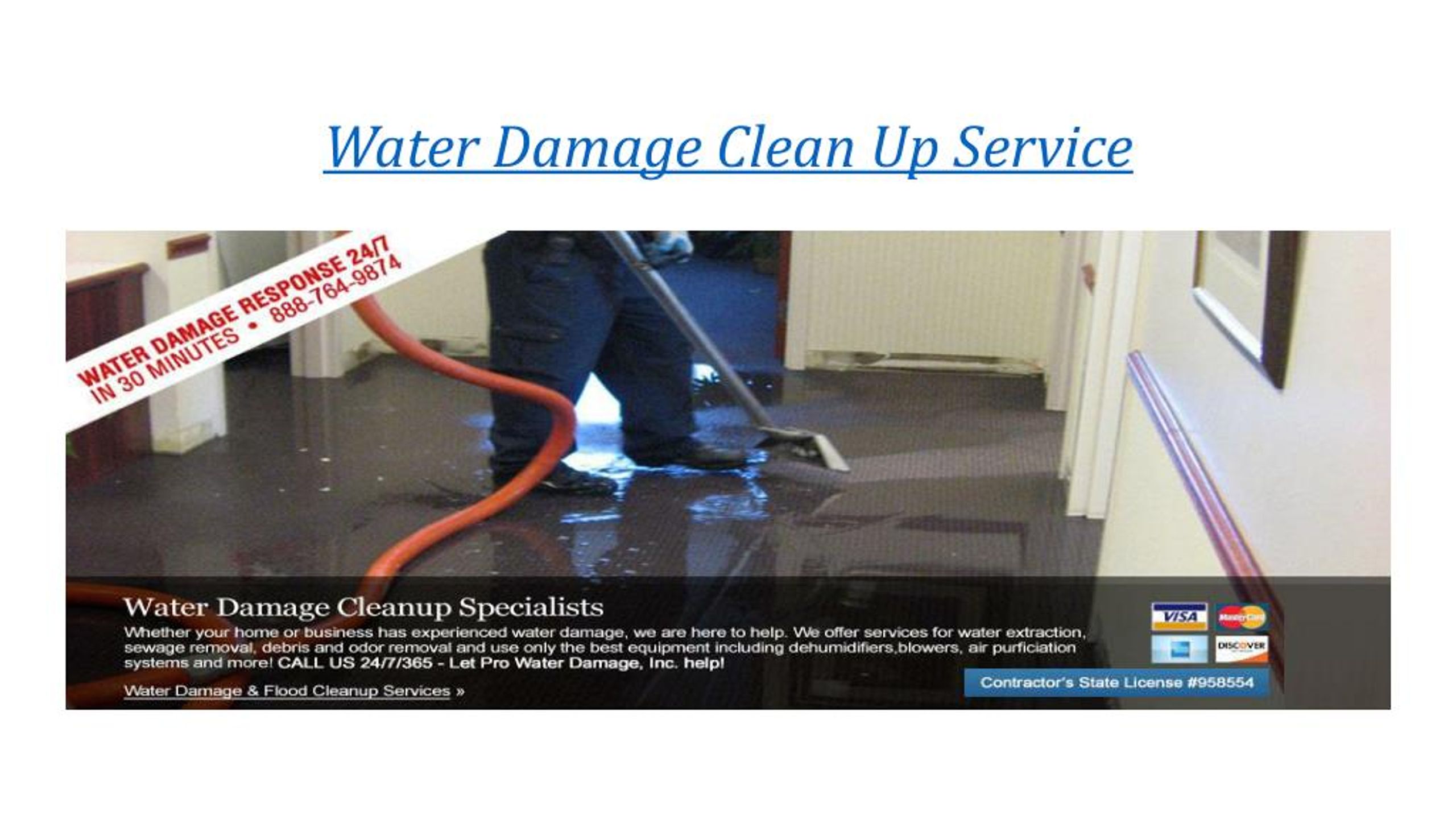 PPT - Water Damage Clean UP Service PowerPoint Presentation, free ...