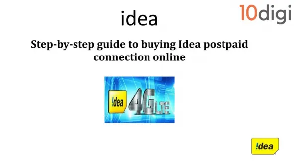 Buying Idea postpaid connection online