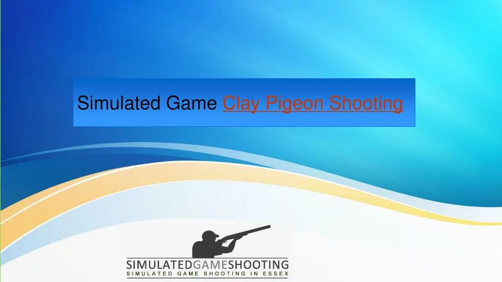 simulated game clay pigeon shooting