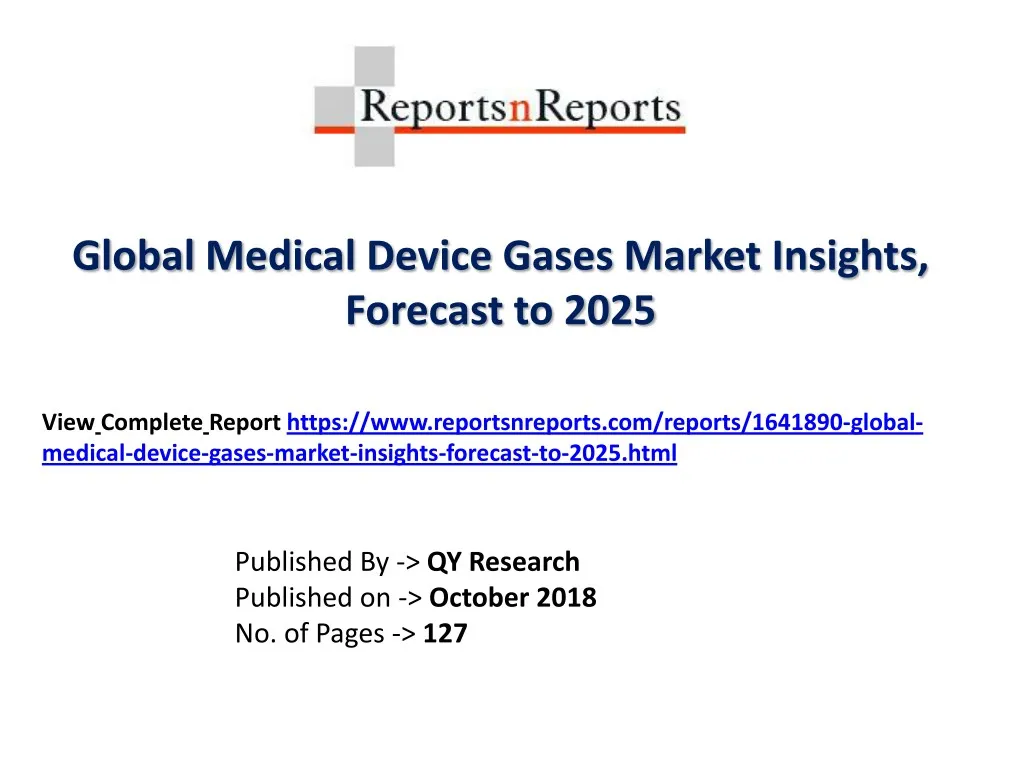 global medical device gases market insights