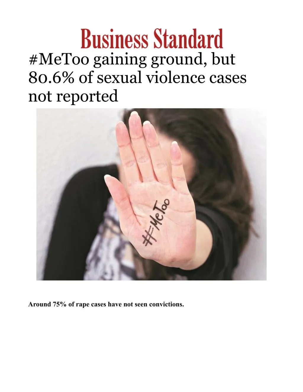 metoo gaining ground but 80 6 of sexual violence