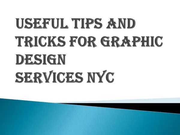 Things Keep in Mind Before Choosing Graphic Design Services NYC