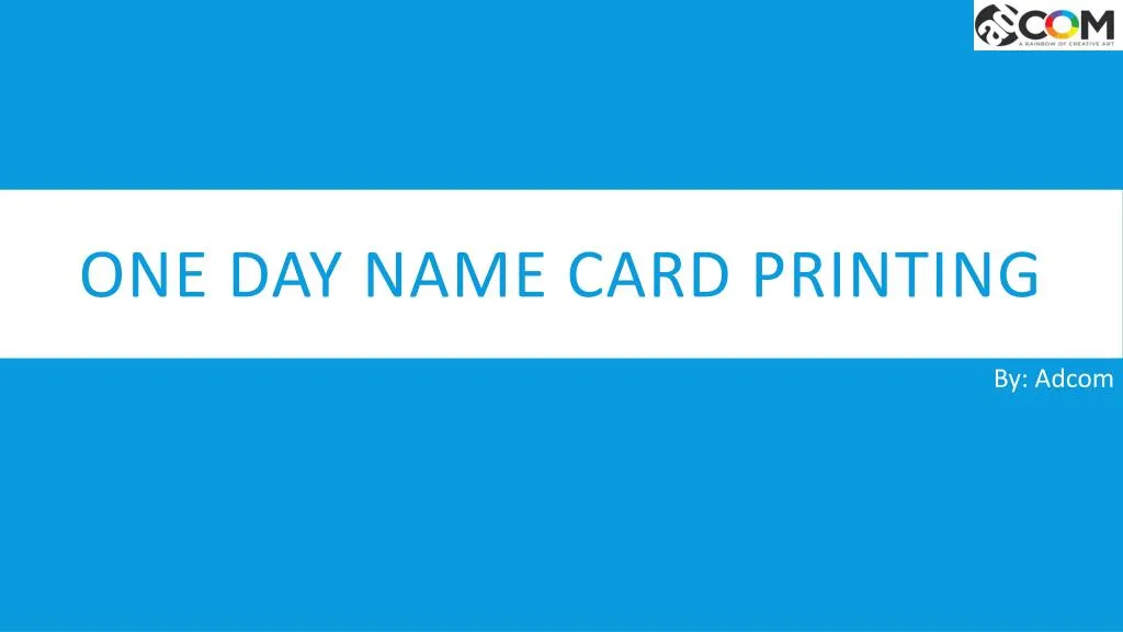 one day name card printing
