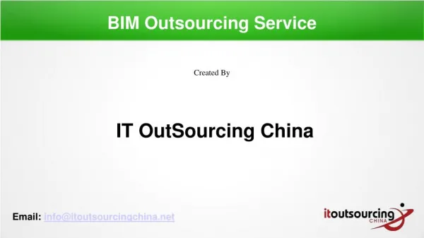 BIM Outsourcing Service - It Outsourcing China