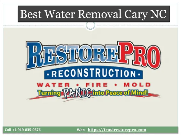 Best Water Removal Company Cary NC