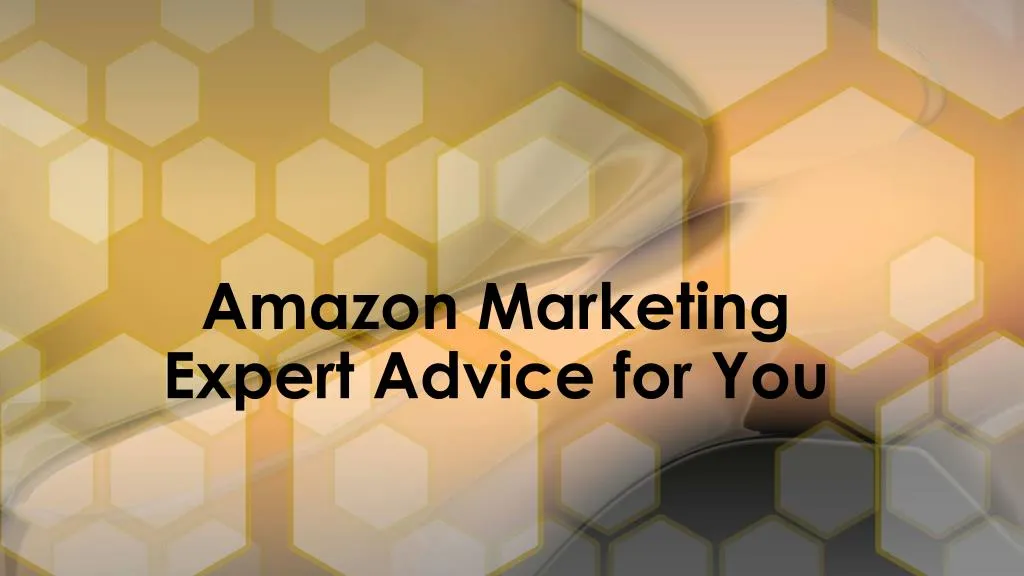 amazon marketing expert advice for you