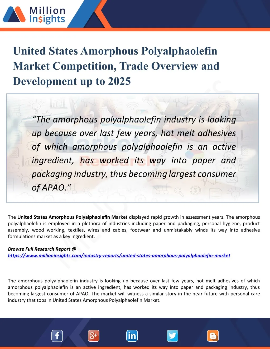 united states amorphous polyalphaolefin market