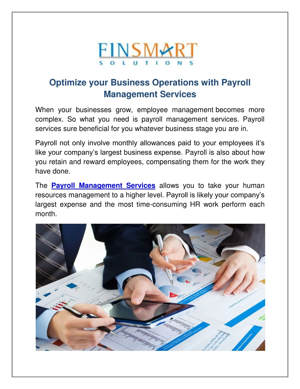optimize your business operations with payroll