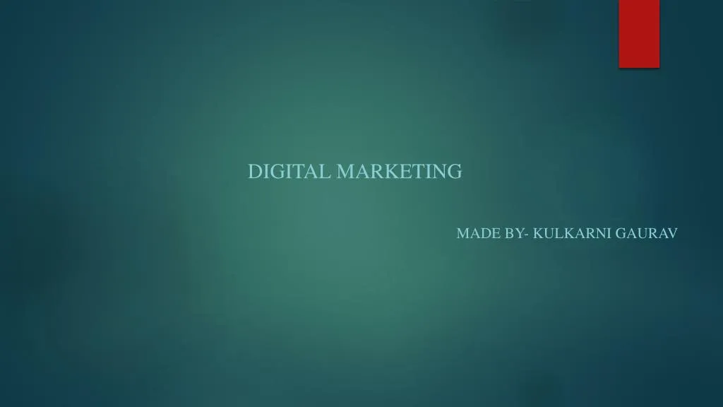 digital marketing made by kulkarni gaurav